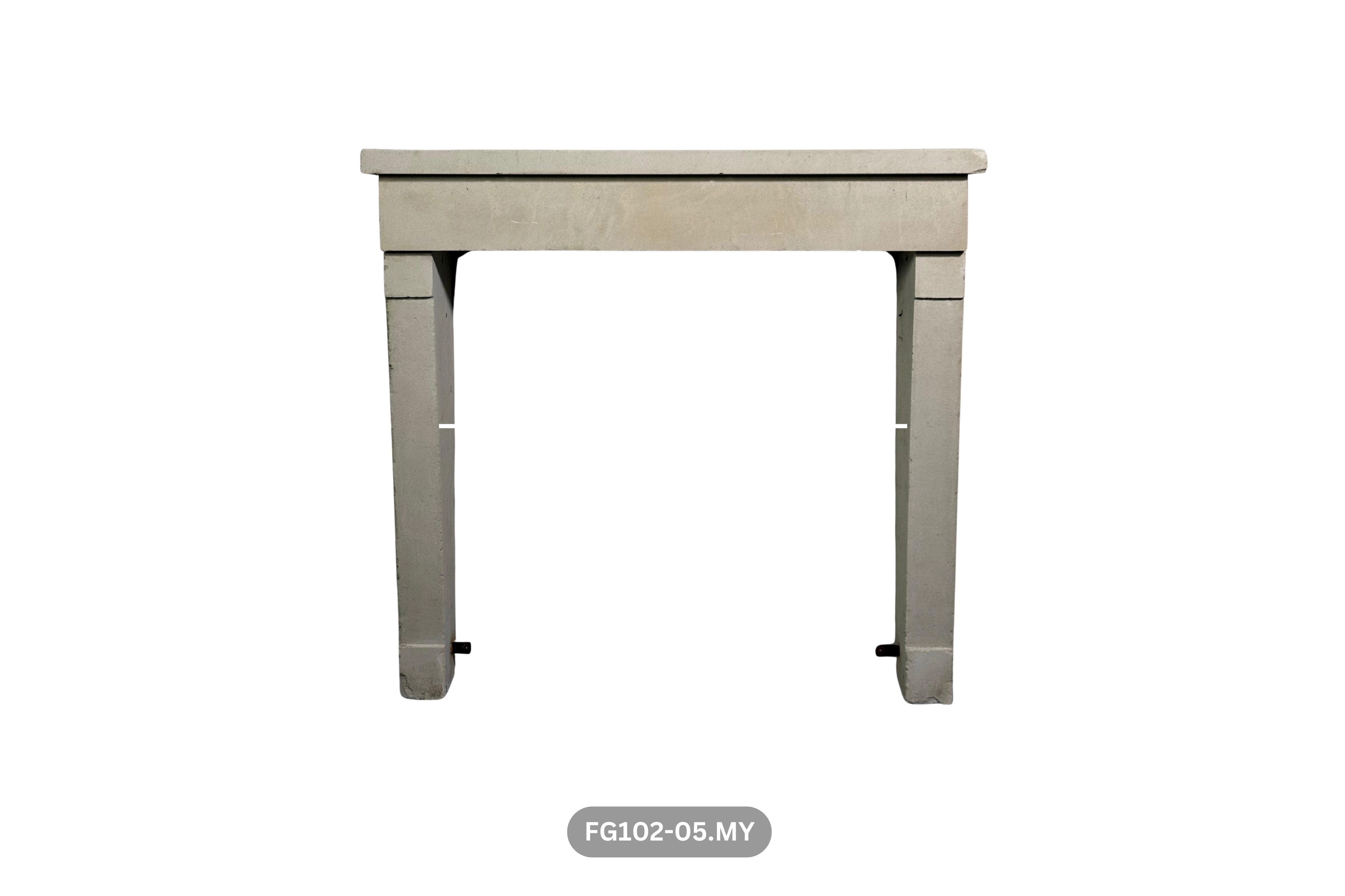 French Antique 19th Century Limestone Fireplace - Image 8
